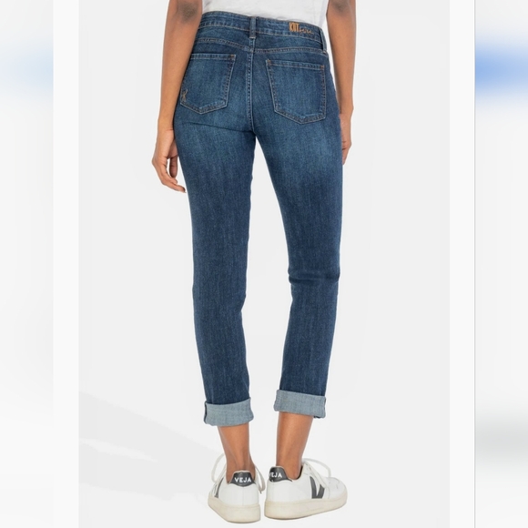 Kut From the Kloth Kay Boyfriend Straight Leg Jeans Size 12 - Picture 9 of 10